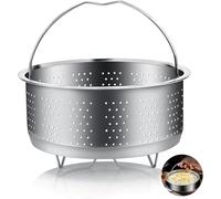 Yuqilin Vaporera Cocinar Vapor, Reutilizable Plata Olla Vapor, Sólido Cocinar al Vapor, Acero Inoxidable Cesta para Vapor, para Calentar Ramen, Pan, Queso, Cereales, Huevos
