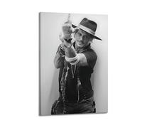 YUQLAGA Póster de actor de Johnny Depp - Elegante lienzo para pared, arte de pared para sala de estar, dormitorio, sala de juegos, oficina, pósteres de 12 x 18 pulgadas (30 x 45 cm)