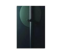 YUQLAGA Póster de espada de anime, negro y otras combinaciones, póster de El alma del samurái, arte de pared para sala de estar, dormitorio, sala de juegos, oficina, pósteres de 50 x 75 cm