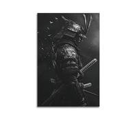 YUQLAGA Póster de espada de anime, negro y otras combinaciones, póster de El alma del samurái, arte de pared para sala de estar, dormitorio, sala de juegos, oficina, pósteres de 40 x 60 cm