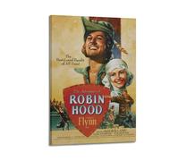 YUQLAGA Póster de Las aventuras de Robin Hood en lienzo para sala de estar, dormitorio, sala de juegos, oficina, pósteres de 50 x 75 cm