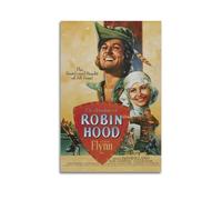 YUQLAGA Póster de Las aventuras de Robin Hood en lienzo para sala de estar, dormitorio, sala de juegos, oficina, pósteres de 20 x 30 cm