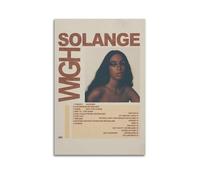 YUQLAGA Póster de Solange Knowles en lienzo para sala de estar, dormitorio, sala de juegos, oficina, 20 x 30 cm