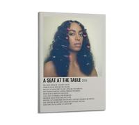 YUQLAGA Póster de Solange Knowles en lienzo para sala de estar, dormitorio, sala de juegos, oficina, 60 x 90 cm