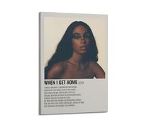 YUQLAGA Póster de Solange Knowles en lienzo para sala de estar, dormitorio, sala de juegos, oficina, 60 x 90 cm