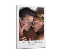 YUQLAGA Póster en lienzo con texto en inglés "Don't Worry Darling" para sala de estar, dormitorio, sala de juegos, oficina, 50 x 75 cm