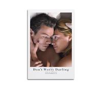 YUQLAGA Póster en lienzo con texto en inglés "Don't Worry Darling" para sala de estar, dormitorio, sala de juegos, oficina, 50 x 75 cm