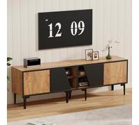 YuQozii Armario de TV de 160 x 36,5 x 45 cm para el salón con 4 compartimentos, con 7 patas de apoyo, armario de salón en diseño moderno y minimalista, adecuado para televisores de 65 pulgadas, color