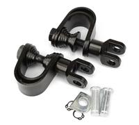 YUQUDGELKY 25mm 32mm Pegs de Motocicleta Negros Barra Protectora Autopista Reposapiés Apoyapies Abrazadera Junta Tórica Montaje(Foot pegs mount)