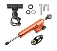 YUQUDGELKY Accesorios Motocicleta Amortiguador Direccional Estabilizador Soporte Amortiguador Dirección Para CFMOTO 800NK 2023 2024(naranj negro)