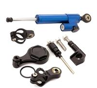 YUQUDGELKY Amortiguador Dirección Invertido Lineal Ajustable CNC Para Motocicleta Soporte Para Yamaha YZFR6 YZF R6 2006 2007-2020(Blue+Black)