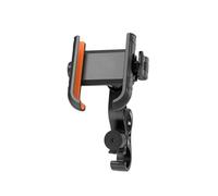 YUQUDGELKY Bicicleta Moto Soporte para Teléfono Navegación Conducción Manillar Ajustable Pinza Móvil(Naranja,Handlebar)