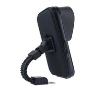 YUQUDGELKY Bolsa Teléfono Motocicleta Soporte Espejo Retrovisor Funda Impermeable con Visera para Celular