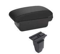 YUQUDGELKY Cabrio Reposabrazos Descansabrazos Central Caja Almacenamiento Consola Accesorios Con Portavasos Puerto USB Para Peugeot 206 207 CC(A-Black black line)