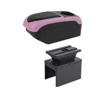 YUQUDGELKY Caja De Almacenamiento Coche Para Vauxhall Para Opel Para Adam Para Astra J H G Para Corsa D C GTC Mokka X Insignia Consola Central(Black Pink)