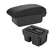 YUQUDGELKY Caja De Apoyabrazos Coche Pieza De Repuesto Interior Caja De Almacenamiento Para VW Para Golf 7 Mk7 2014 2015 2016 2017 2018 2019(C1 Negro rojo SIN USB)