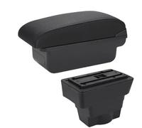 YUQUDGELKY Caja De Apoyabrazos De Coche Para Opel Para Astra Para Astra J 2012-2020 Caja De Apoyabrazos Caja De Almacenamiento Pieza De Reforma(C2 Línea negra SIN USB)