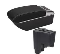 YUQUDGELKY Caja De Brazo Auto Almacenamiento Central Brazo De Contención Para Daihatsu Para Sirion Para Materia 2007-2015(A3 Negro blanco 7USB)