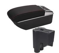 YUQUDGELKY Caja De Brazo Auto Almacenamiento Central Brazo De Contención Para Daihatsu Para Sirion Para Materia 2007-2015(B1 Negro rojo 7USB)