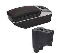 YUQUDGELKY Caja De Brazo Auto Almacenamiento Central Brazo De Contención Para Daihatsu Para Sirion Para Materia 2007-2015(C1 Negro rojo SIN USB)