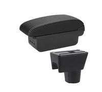 YUQUDGELKY Caja De Descansabrazos Central Para N&issan Para Terrano 3 Auto Caja De Descansabrazos Caja De Almacenamiento Piezas Accesorios Coche(B3 Negro blanco 3USB)
