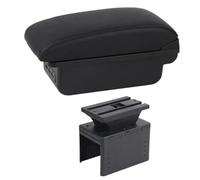 YUQUDGELKY Caja De Descansabrazos Para Fiat Para Grande Para Punto Para Fiat Para Punto Coche Caja De Almacenamiento Central Con USB(C1 línea negra)