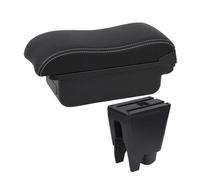 YUQUDGELKY Caja De Reposabrazos Caja De Almacenamiento Piezas De Retrofit Detalles Interiores Para Peugeot 107 Caja De Reposabrazos Coche(A2 white line No USB)