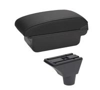YUQUDGELKY Caja De Reposabrazos Central De Auto Para Opel Para Meriva Caja De Consola Central Soporte De Codo De Brazo Estuche De Almacenamiento(A-Black black line)