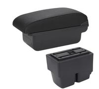 YUQUDGELKY Caja De Reposabrazos Central Para F&ord Para Fiesta MK7 Reposabrazos De Coche 2009-2017 Para F&ord Para Fiesta Caja Brazo(C2 Línea negra SIN USB)