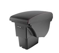 YUQUDGELKY Caja De Reposabrazos Central Para Kia Para Soul 2006 2007-2017 Partes Interiores De Piel Para Coche Consola Central Con USB(B1 cuero genuino)