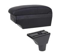 YUQUDGELKY Caja Descansabrazos Para Citroën Para Berlingo Almacenamiento Central Con Portavasos Caja Descansabrazos Central(Línea negra E1)