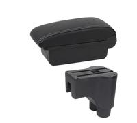 YUQUDGELKY Caja Descansabrazos Personalización Interior Almacenamiento Accesorios Auto Detalles Para Daihatsu Para Terios 2(A1 Negro blanco NOUSB)