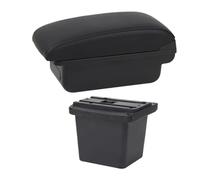 YUQUDGELKY Caja Reposabrazos Auto Para Hyundai Para Elantra Para Touring I30 FD I30cw 2007 2008 2009 2010 2011 Reposabrazos Caja De Almacenamiento(B1 Línea Negra)