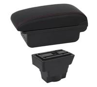 YUQUDGELKY Caja Reposabrazos Auto Para Opel Para Astra J 2012 2013 2014 2015 2016 2017-2023Consola Central Caja De Almacenamiento USB(C1 Línea Roja)