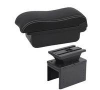 YUQUDGELKY Caja Reposabrazos Auto Para R&enault Para Clio 5 Caja Reposabrazos Para R&enault Para Captur Para Clio5 Almacenamiento Central(A3 Black white NO USB)