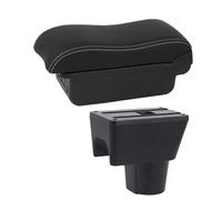 YUQUDGELKY Caja Reposabrazos Coche Para R&enault Para Duster Caja Reposabrazos Para Dacia Para Duster Para Oroc 2010-2018 Superficie Curva(B white line 3USB)