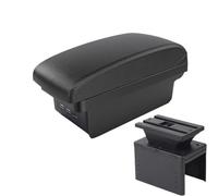 YUQUDGELKY Caja Reposabrazos Universal Para Coche Modelo Universal Caja Almacenamiento Reposabrazos Soporte Brazo Piezas Retrofit Interior(B1 Línea negra 3USB)