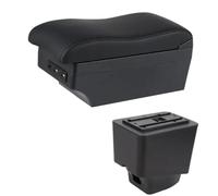 YUQUDGELKY Cajas Reposabrazos Para R&enault Para Captur Kaptur 2018-2021 Kaptur Auto Cuero Apoyabrazos Consola Central Caja De Almacenamiento(Línea negra E2)