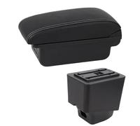 YUQUDGELKY Cajas Reposabrazos Para R&enault Para Captur Kaptur 2018-2021 Kaptur Auto Cuero Apoyabrazos Consola Central Caja De Almacenamiento(C1 Línea Blanca)