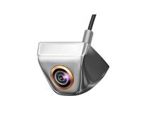 YUQUDGELKY Cámara Vista Trasera Coche con Lente Ojo Pez Dorado Visión Nocturna Full HD 170° Marcha Atrás AHD Resistente Al Agua Cuerpo Metal Estacionamiento Vehículos(Silver-AHD1080P)