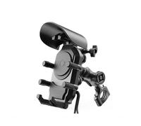 YUQUDGELKY Cargador Inalámbrico 15W 18W USB 30W Tipo C Soporte Teléfono para Motocicleta A Prueba Golpes Carga Rápida para Bicicleta Scooter