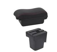 YUQUDGELKY Descansabrazos Auto Caja De Almacenamiento Accesorios Coche Para F&ord Para Focus 2 Descansabrazos Para Focus 2 Mk2 2005-2011(Una línea roja SIN USB)