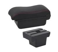 YUQUDGELKY Detalles Interiores De La Caja De Reposabrazos Para VW Para Caddy 5 2024(Una línea roja SIN USB)