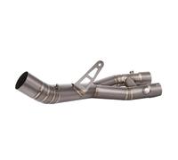 YUQUDGELKY Escape De Titanio Para Motocicleta Para YZF R1 MT-10 R1M 2015-2023 Silenciador Modificado Tubo De Enlace Intermedio De 50.8 Mm(60MM Titanium Alloy B)