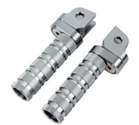 YUQUDGELKY Estriberas Delanteras Moto CNC Ajustables Para CBR1000RR 600RR CBR500R CBR600F MSX125 CB50R CB500 CB900F(Plata)