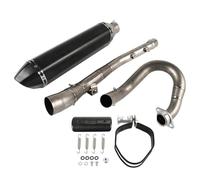 YUQUDGELKY Juego De Escape Completo De Fibra De Carbono Para Suzuki DRZ400 DRZ400SM 2000-2022 Compatible Con Silenciador Y Tubo De Enlace Central