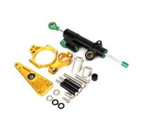 YUQUDGELKY Kit Montaje Soporte Estabilizador Amortiguador Dirección Ajustable CNC Motocicleta Para NSS750 XADV750 2017 2018 2019 2020-2025(Black1+Gold)