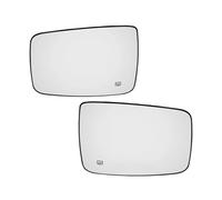 YUQUDGELKY Lado Calefactado Coche Puerta Espejo Lateral Cristal Auto Trasero Vista Retrovisor Con Base Para RAM 1500 2500 2009-2019(1 par)