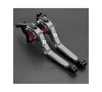 YUQUDGELKY Manetas de embrague de freno CNC para motocicleta para CFMOTO CF MOTO 250NK 250 NK 2019 2020 2021 NK250 2022 2023 manillar plegable ajustable(GRIS)