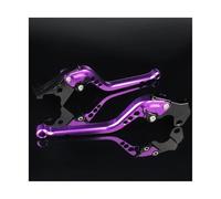 YUQUDGELKY Manetas De Embrague Y Freno Para Motocicleta Para Yamaha FZ1 Para FAZER/GT FZ6 Para FAZER/S2 FZ6R FZ8 XJ6 Para DIVERSION ABS FZ6 Para Fazer/S2 F-16 Y-688(Púrpura,177mm)